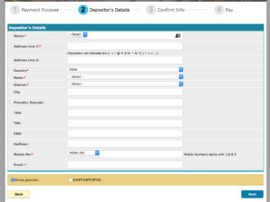 Depositor Details on Bharatkosh