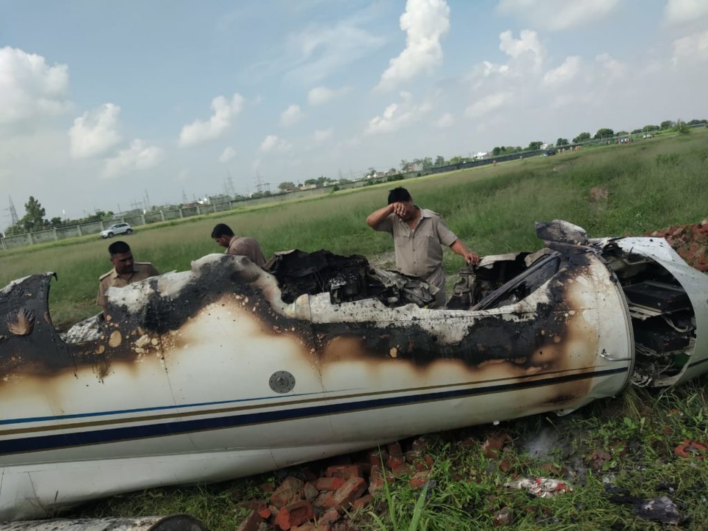 Aircraft Crash Aligarh