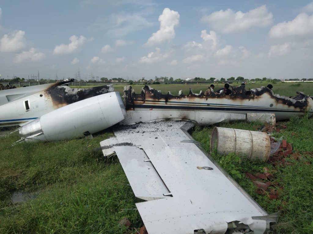 Aircraft Crash Aligarh